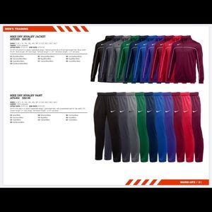 Men’s Nike basketball track suit